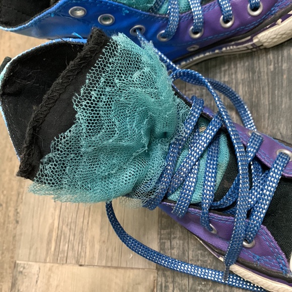 Convers Crayola colab robins egg blue high tops - Picture 10 of 12